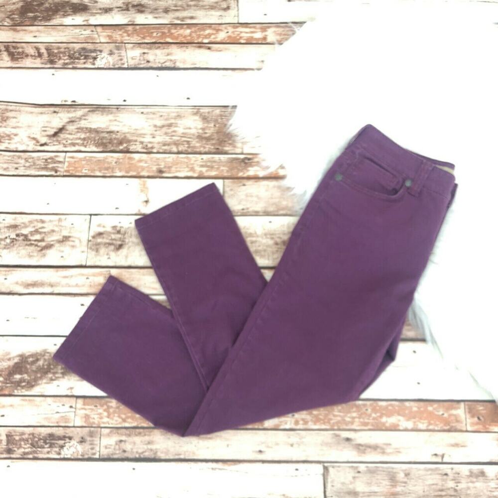 Vintage America Women's Classic Rise Straight Leg Jans Size 2/25 Stretch Purple